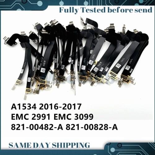 821-00482-A 821-00828-A A1534 DC Jack I/O USB-C Power Board with Cable 2016 2017 for MacBook Retina 12" A1534 DC Jack board