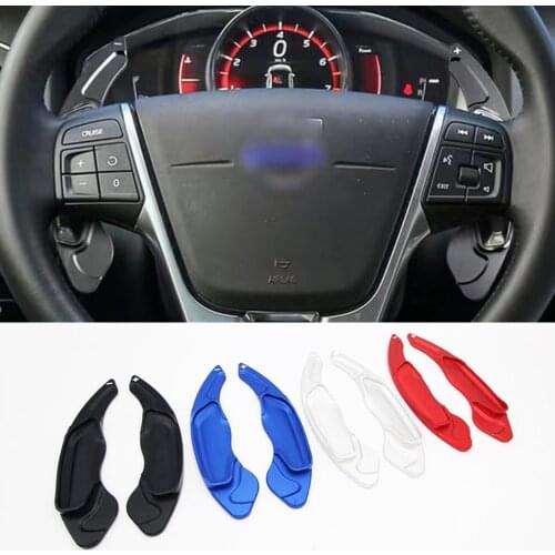 For Volvo V40 S60 Cross Country XC60 T5 T6 S80 XC70 V40 V60 Aluminium Refit Steering Wheel DSG Shift Paddles Shifter Extension