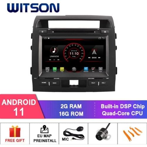 WITSON Android 11 GPS NAVIGATION SYSTEM for TOYOTA LAND CRUISER 200 Car Multimedia Player Stereo AutoAudio GPS Navigation DVD Vi