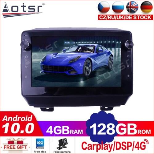 4+128G For Jeep Wrangler 2018 Android10.0 Car Multimedia Player GPS Navigation Auto Stereo Radio Audio Head Unit Carplay DSP IPS
