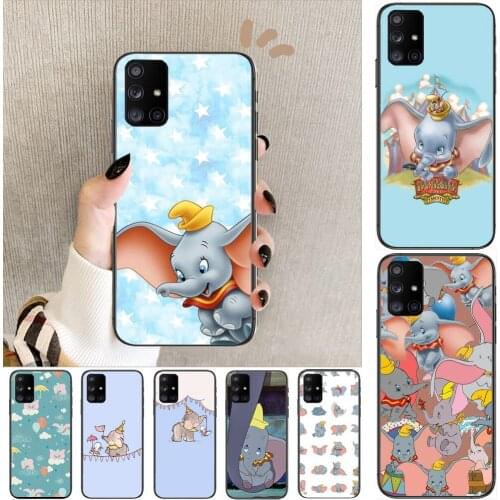Disney Dumbo Phone Case Hull For Samsung Galaxy A 50 51 20 71 70 40 30 10 80 E 5G S Black Shell Art Cell Cove