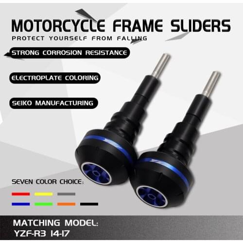 Hot High Quality Motorcycle Crash Protector CNC Engine Cover Frame Sliders For YZFR3 YZF-R3 YZF R3 2014-2017 2015 2016