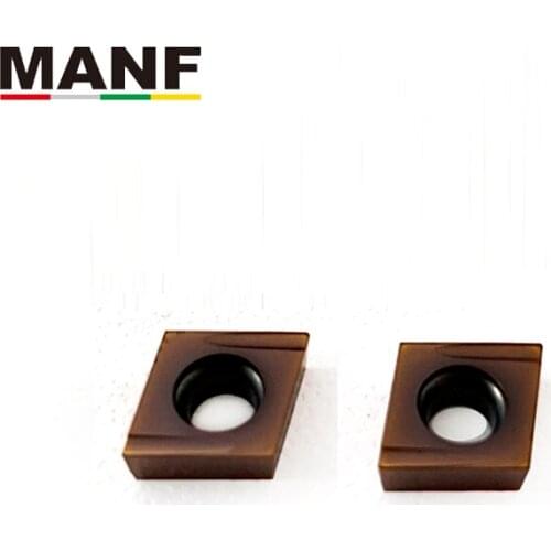 MANF Carbide Inserts CCGT060204FR-U Lathe Tools Lathe Cutter Boring Inserts Indexable Lathe Turning Tools Sclcr1010h06 Holder
