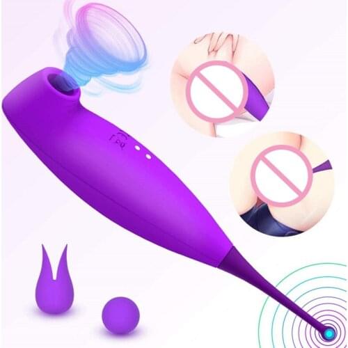 Clitoral Sucking Vibrator 2 in1 Orlupo Clit Sucker Clitoris Nipple Stimulation G spot Whirling Vibration Sex Toys for Women