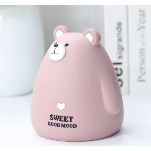 Bear Piggy Bank Kid Save Money Box Safe Cash Moneybox Cute Piggy Bank Counter Dispenser Coin Jar Salvadanaio Mini Atm