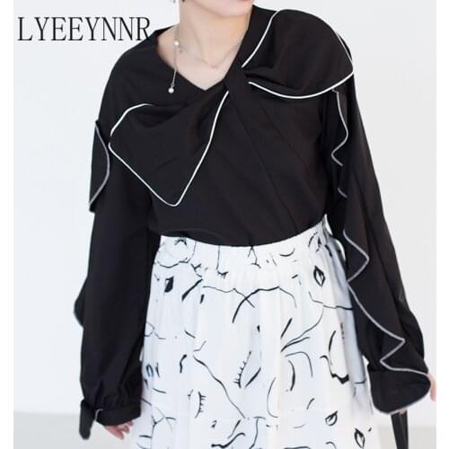 Блузки с цветами LYEEYNNR China At AliExpress