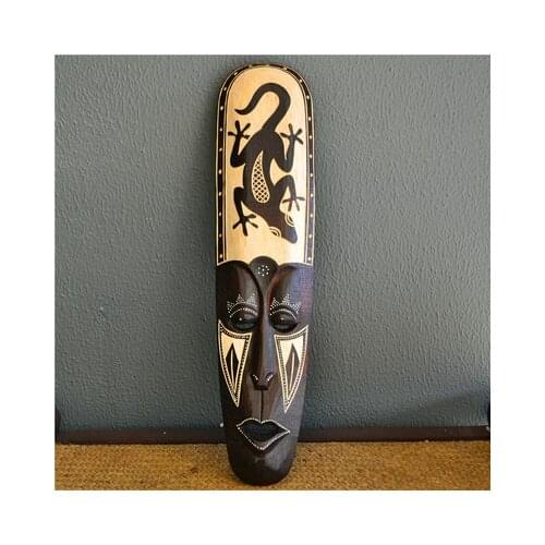 Highly H 33CM African mask Wall hanging art work Display sample room Cafe KTV barware decoration gift Crafts Arts decoration