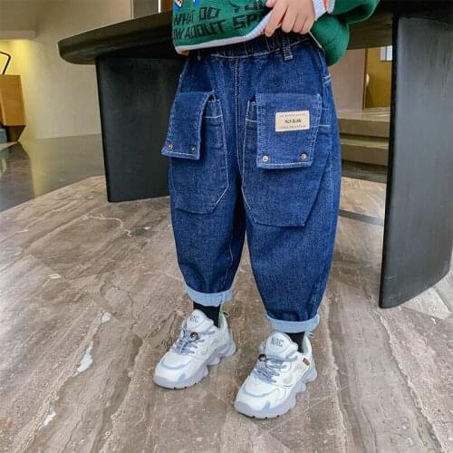 Cool Baby Spring Autumn Jeans Pants For Boys Children Kids Trousers Clothing Teenagers Gift Home Outdoor High Quality