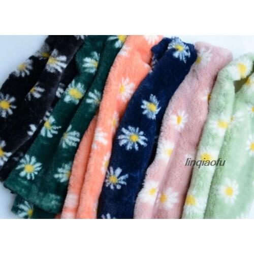 Spot printing faux fur clothing home textile plush fabric