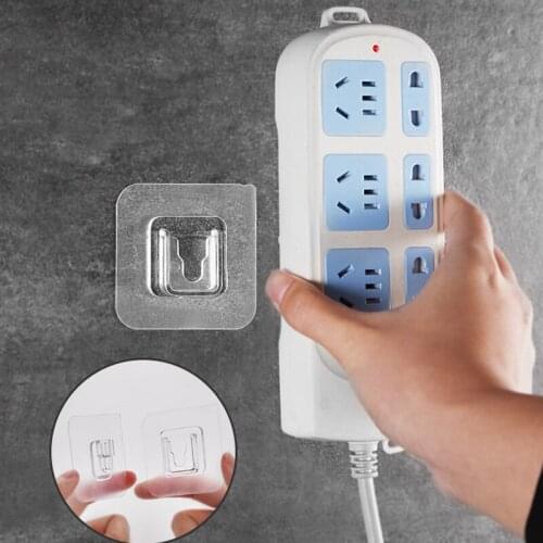 Strong Double Sided Adhesive Wall Hooks Wall Hanger Transparent Suction Cup Sucker Hook Waterproof Reusable Dropshipping