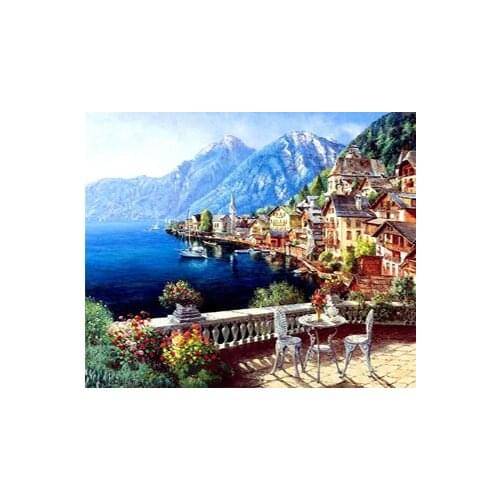 R25641 Landscape Maple Tree cross stitch kit people 18ct 14ct 11ct count canvas stitches embroidery DIY handmade needlework