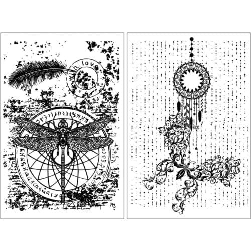 Dragonfly DIY Silicone Clear Stamp Cling Seal Scrapbook Embossing Album Decor Craft