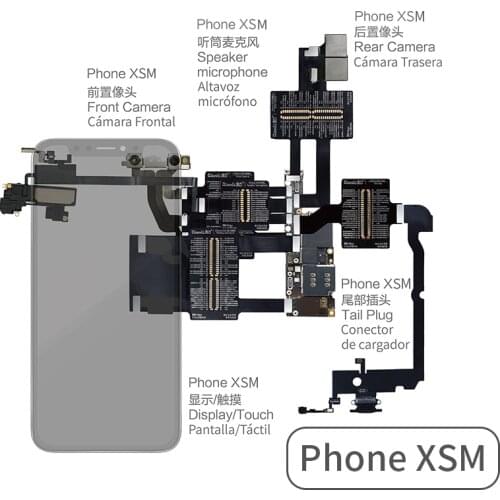 Qianli iBridge Test Cable for iPhone XS M X 8P 8G 7P 7 6SP 6S 6P 6 Motherboard Fault Display Touch Tail Plug Rear Camera Repair