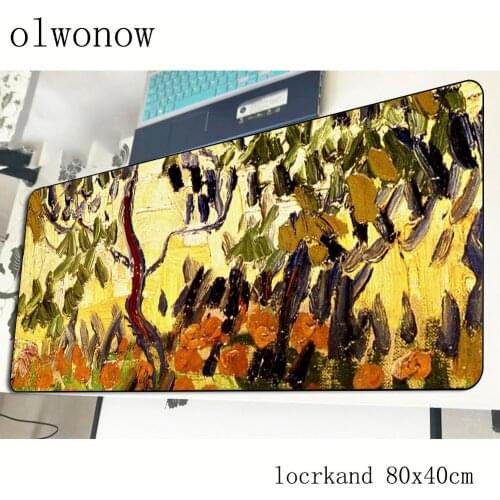 Van gogh mousepad 800x400x3mm Professional gaming mouse pad gamer mat Domineering game computer desk padmouse keyboard play mats