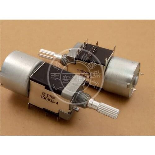 [VK] Z 1615C PRM 100KB-4 Four potentiometer with motor B100K handle length 25MM flower switch