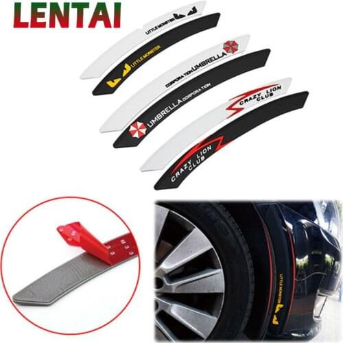 LENTAI Car Tire Wheel Eyebrow Protecter Stickers For BMW E46 E60 Ford focus 2 Mazda 3 Volkswagen Polo Golf 4 Skoda octavia Kia