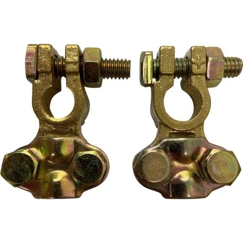 1Pair Battery Terminals Connectors Clamps Positive Negative 11-13mm Top Post Battery Terminal Protector for Vehicle Boat