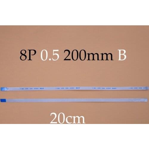 2pcs New FFC FPC flat flexible cable 0.5mm pitch 8 pin 8PIN Reverse Length 200mm Width 4.5mm Ribbon Flex Cable