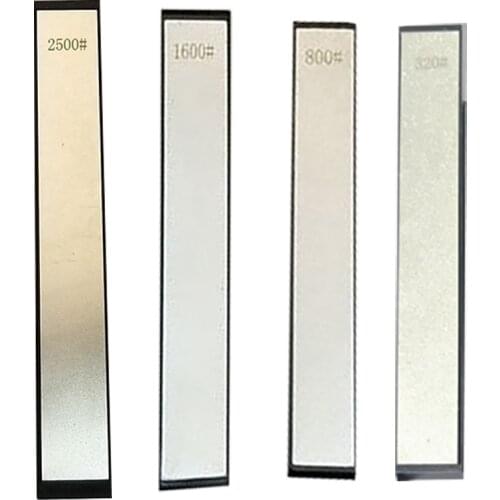 4Pcs Diamond Stone Bar Knife Sharpener Fixed Angle Sharpening Diamond Whetstone Kitchen Frinding Blade Sharpening