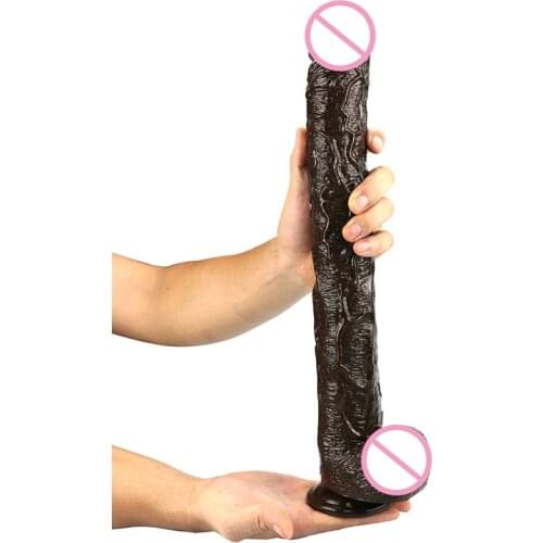 43 Cm New Coffee Color Super Long Dildo Realista Can Strapon Suction Cup Dildo Big Realistic Dildos for Women Horse Large Soft