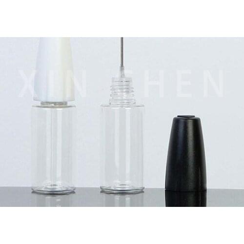 50PCS Eliquid Juice Dropper Bottle Empty Plastic PET Clear Bottle Long Steel Needle Tip Vape Oil Refillable Containers 10ML 15ML