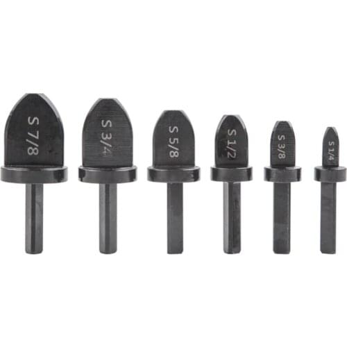 6 Pcs Electric Inch Pipe Expander Hexagonal/Triangle Handle Air Conditioner Copper Pipe Reamer Electrician Repair Parts