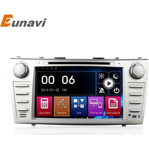 Eunavi 8 inch Car DVD Player GPS Navigation For Toyota Camry 2007 2008 2009 2010 2011 BT Steering wheel control