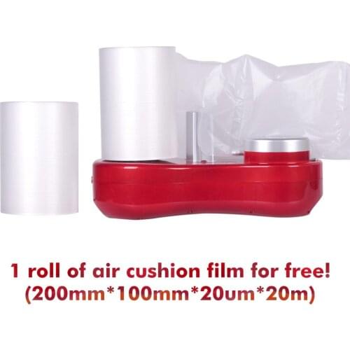 Fast Speed Air Cushion Machine Bubble Bag Air Pillow Wrap Roll bubble film Air Maker Pillow Bag Column Machine +1 Roll to Test