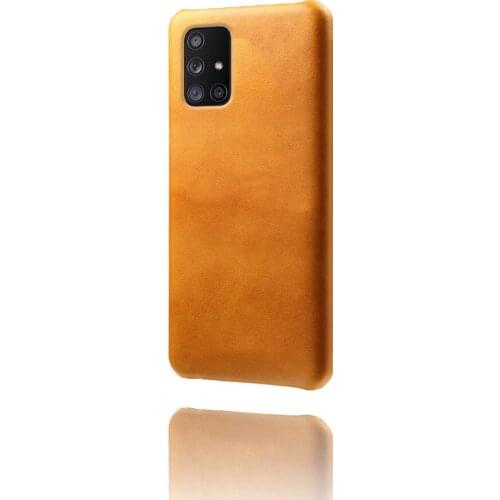 For Samsung galaxy A71 a31 a51 a70 a80 A21S A20E 5G Luxury Slim Vegan Leather Cover Anti-fall Back Coque