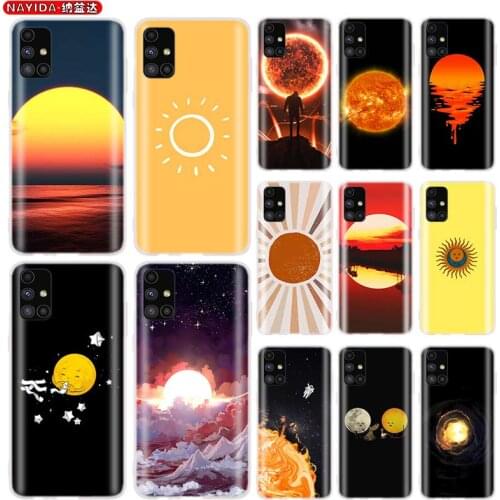 The sun For Case Samsung A51 A10 A10S A11 A20 A20S A20E A30 A30S A40 A40S A50 A60 A70 A70S A80 A90 A21 A31