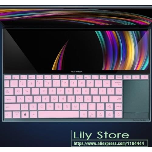 For 14'' Asus ZenBook Duo UX481FL UX481F ux481fn UX481 FL FN laptop UX4000F 2020 Silicone Keyboard Cover skin Protector