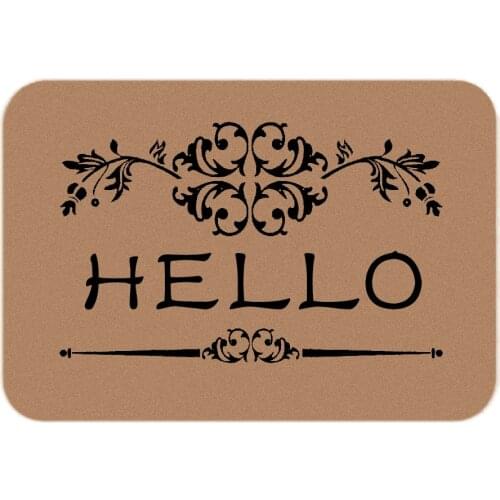 Welcome Mats For Front Door Hello Funny Doormat Indoor Outdoor Home Decor Custom Rubber Non-slip Door Mat