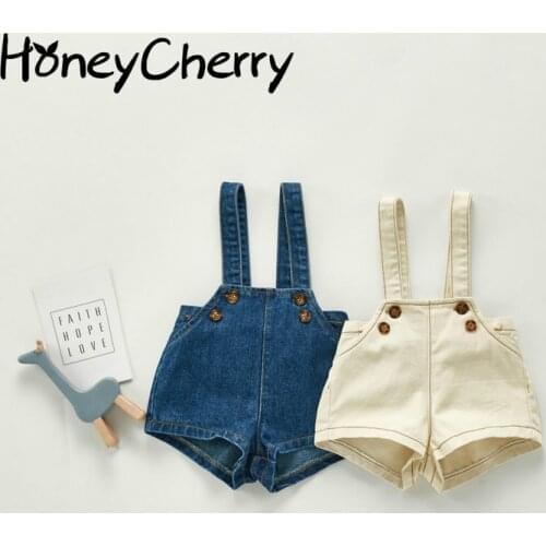 Autumn baby girl overalls Baby Boys and Girls Baby Strap Denim Adjustable Overall children girls jumpsuit