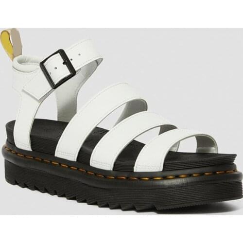 Fashion Womens Martin Sandals Womens Blaire Platform Sandals Top Leather Martin Boots Womens Summer Slippers Zapatos De Mujer