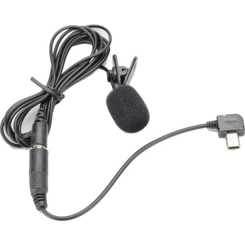3.5mm Clip External Microphone with Mini Audio Adapter for Gopro Hero 3 3+ 4