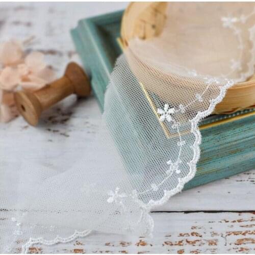 New Arrival 2 Meters 6cm Width White Costume Decor Trimming 2020 New Embroidery Sew DIY Craft Lace Trim