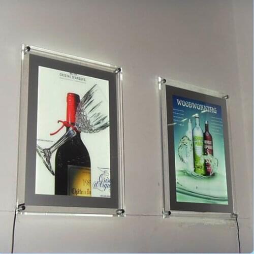 A4 Single Sided Real Estate LED Lightbox Displays, Led Wall Displays, Illmunted Poster Frames for Real Estate Agent YWLPD-011