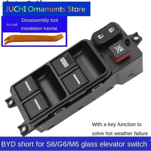 BYD S6 M6 G6 Su Rui Glass Lifter Switch Assembly Left Front Door Window Electric Button Key New