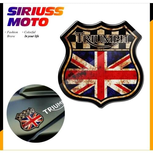 3D Resin Motorcycle Stiicker Case for Triumph Vintage Decals Tiger 800 1200 STREET TRIPLE 675 765R