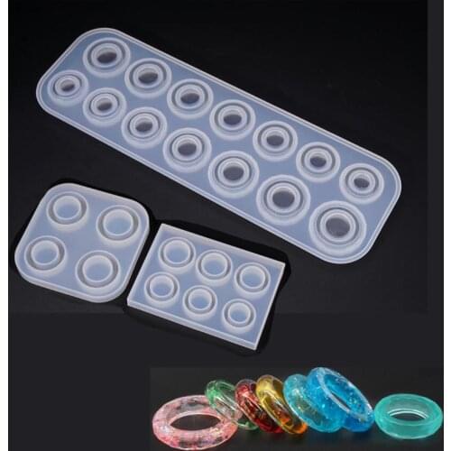 Silicone Mold Resin Mould for jewelry finger ring making DIY tool Crafts epoxy resin molds 3 style