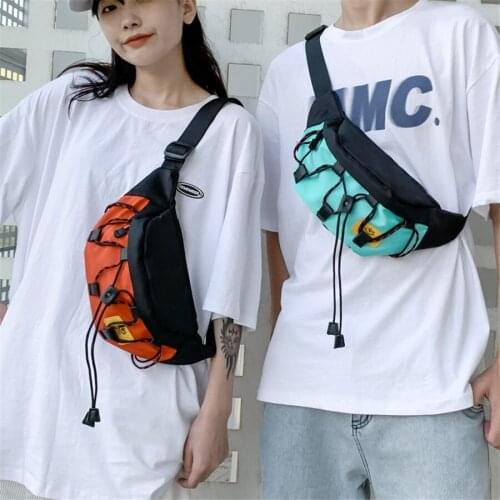 Sport Zipper Shoulder Pouch Multifunction Bag Belt Bag Pouch Packs Men&Women Street Fanny Waist Bag Nylon Chest Bum Belt Pack