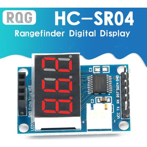 Ultrasonic Distance Measurement Control Board Rangefinder Digital Display for HC-SR04 8 bit MCU Diy Electronic PCB Board Module