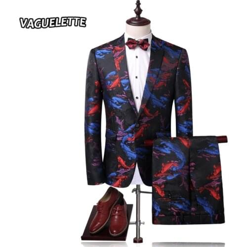 VAGUELETTE Mens Casual Suits