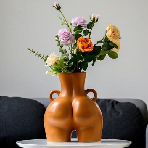 Body Art Vase Tabletop Ceramic Vase Home Decoration Hotel Crafts Gifts