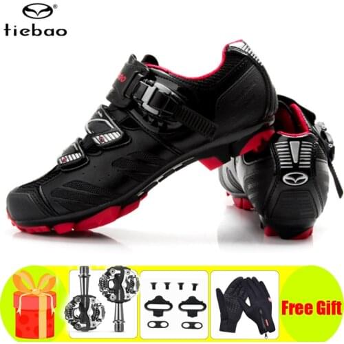 Tiebao Cycling Shoes Sapatilha Ciclismo Mtb Men Mountain Bike Bicycle Sneakers Women Professional Self-locking Bicicleta