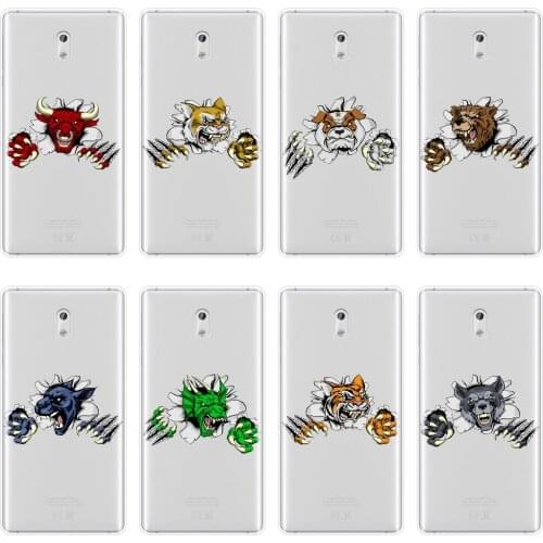 Back Cover For Nokia 7 Plus X6 Funny Animal Bulldog Bear wolf Pug Dog Tiger Soft Silicone Phone Case For Nokia 1 2 3 5 6 8 Case