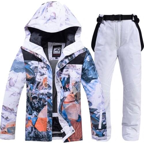 Winter Ski Suit Women Windproof Thick Warm Ski Jacket Pants Set Female Waterproof Snowboard Jackets Snow Costumes Outdoor Wear