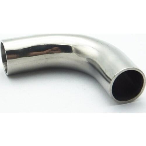 1" 25mm OD 304 Stainless Steel Sanitary Weld 90 Degree Elbow Extension Pipe Fitting For Home Brew Homebrew Wine Beer Brewing