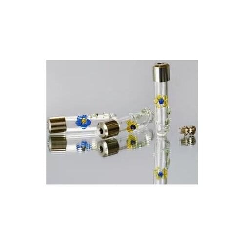 10pcs/lot screw cap flower shape glass vial pendant Miniature Wishing Bottles clear oil charm necklace pendant name on rice art