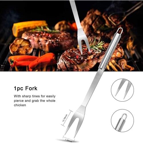 20x Stainless Steel BBQ Grill Tool Set Grilling Camping Barbecue Utensil Kit